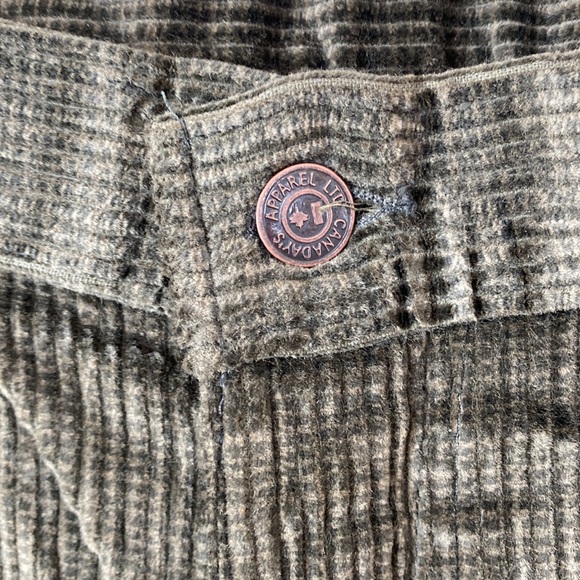 NWOT Vintage Mens Corduroy Grey Textured Stripped Pants - Picture 3 of 12